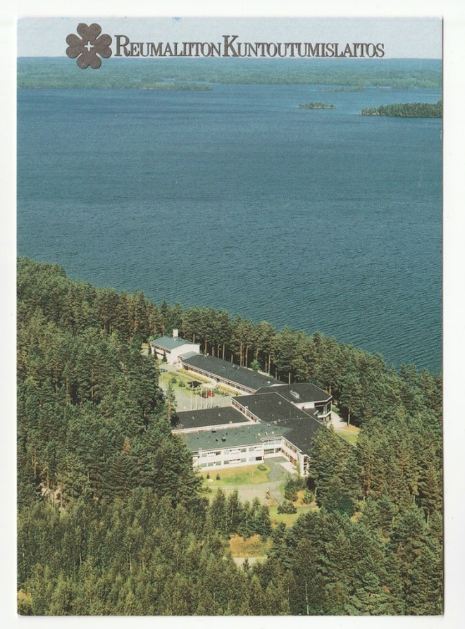 Kaksi ilmakuvapostikorttia Kangasalta