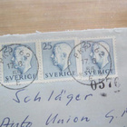 Ruotsi PKP 62 leimattu express lento kuori Saksaan 1955 - pikkukuva 3