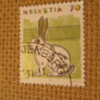Sveitsi 1991: käyttömerkkejä - jänis ja pöllö - pikkukuva 3