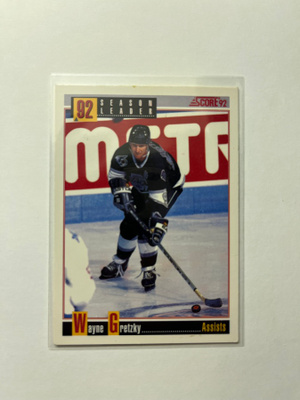 1992-93 Score Season Leader Wayne Gretzky #412