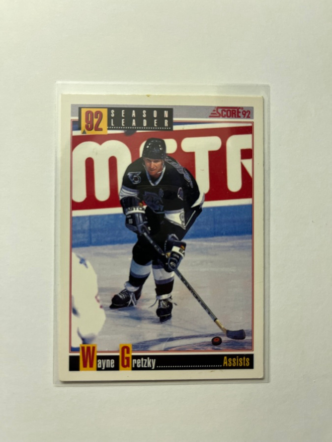 1992-93 Score Season Leader Wayne Gretzky #412