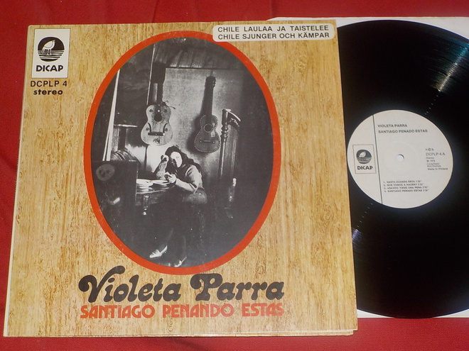 VIOLETA PARRA - Santiago Penando Estas - LP 1976 EX-