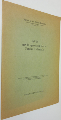 Baron L. De Stael-Holstein : Avis sur la question de la C...
