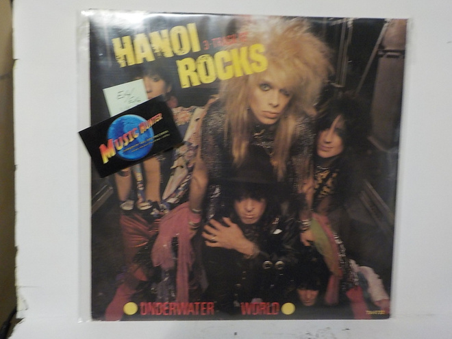 HANOI ROCKS - UNDERWATER WORLD EX+/EX+ UK 1984 LP