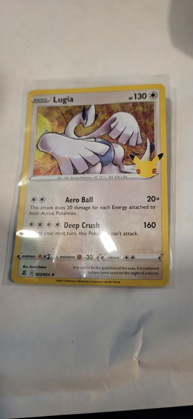 Lugia #22 Pokemon Celebrations RARE Holographic card