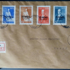 Itä-Karjala -merkit AUNUS -leimalla 1942 Porvooseen - pikkukuva 1
