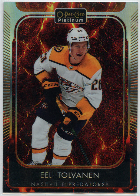 2021-22 OPC Platinum Hot Magma 209/499 #150 Eeli Tolvanen