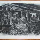 Jatkosota Korsutunnelmaa Sotapiirros Lindeberg 1942 - pikkukuva 1