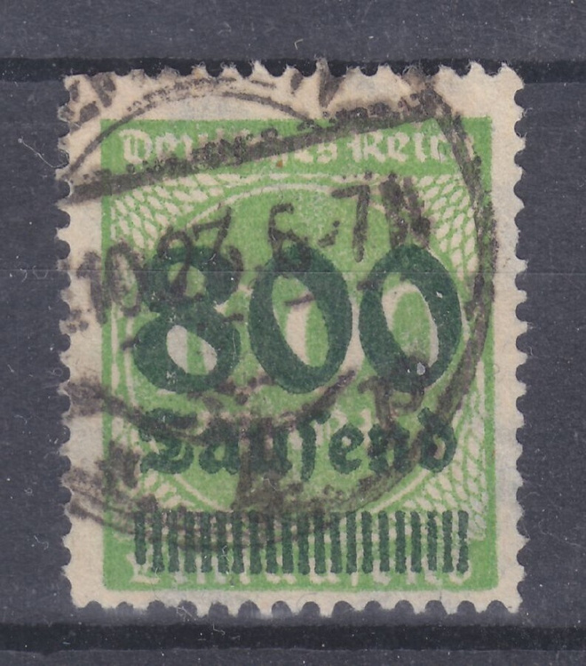 Saksa Reich 1923 Mi 308  leimattuna