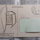 Postikortti Tyttö ruokki kanoja - Martta Wendelin - pikkukuva 2
