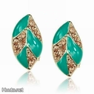0361 .. 18K Kulta Duble Crystal Party .. Korvakorut