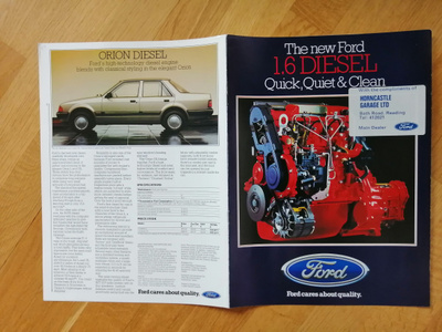 1984 Ford Escort Fiesta Orion Diesel esite - KUIN UUSI