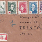 ITALIAAN PUNAINEN RISTI 1948 SARJALLA R-VIIALA - pikkukuva 1