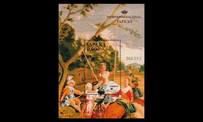 Espanja 4343BL173 ** Kulttuuriperintö seinävaatteet (2008)