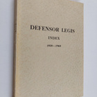 Marjatta (toim.) Seppälä : Defensor legis index 1920-1960 - pikkukuva 1