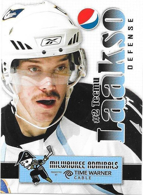 2009-10 Milwaukee Admirals #2 Teemu Laakso HIFK farmi