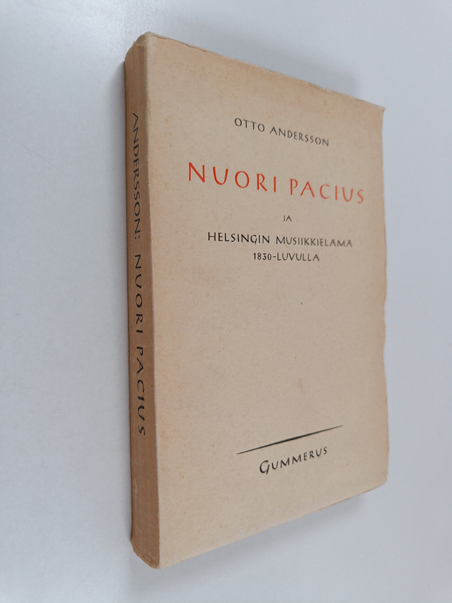 Otto Andersson : Nuori Pacius ja Helsingin musiikkielämä ...