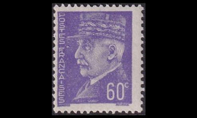 Ranska 516 ** Käyttösarja Pétain 60 c (1941)