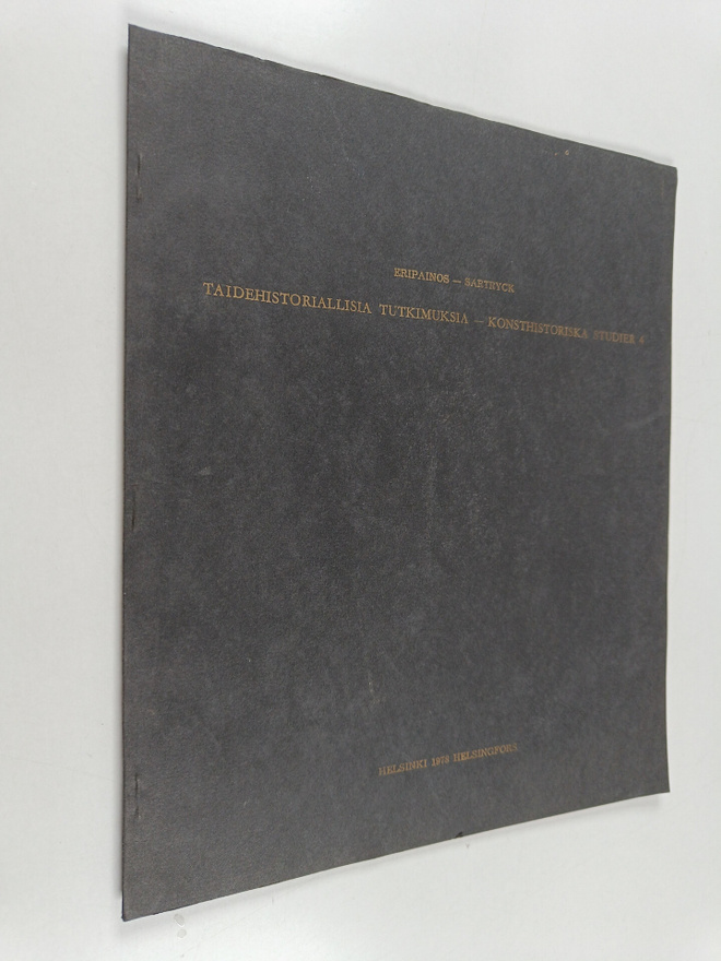 Taidehistoriallisia tutkimuksia - Konsthistoriska studier...