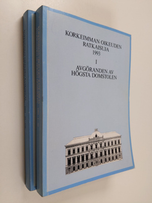 Korkeimman oikeuden ratkaisuja 1993 1-2