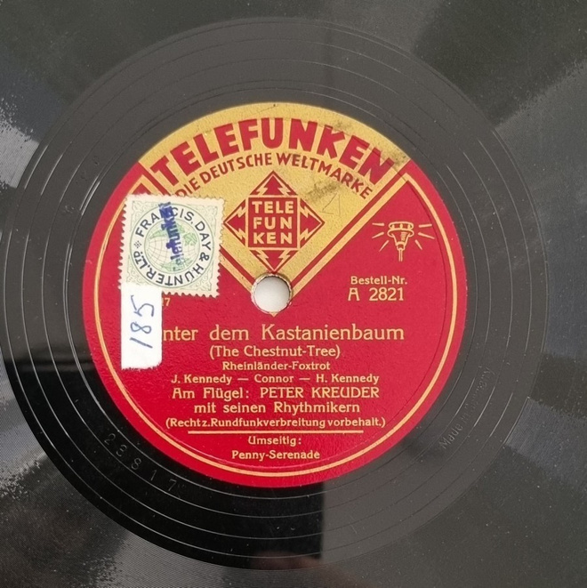 Savikiekko - Peter Kreuder - Telefunken A 2821