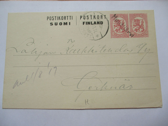 1919 Huutijärvi rivil + Kangasala ehiöllä