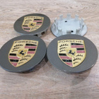 Porsche vannekeskiöt – Kulta-Harmaa – 75mm (4kpl sarja) - pikkukuva 2