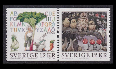 Ruotsi 2733-4p1 ** Europa lastenkirjat (2010)