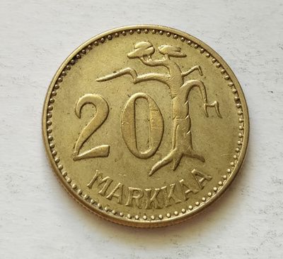 20 mk, circ, v . 1956