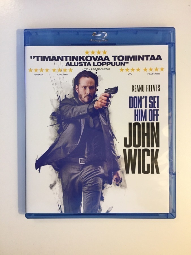 John Wick (Blu-ray) Keanu Reeves ja Bridget Moynahan (2014)