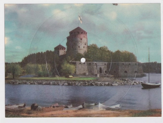 Savonlinna: Olavinlinna-aiheinen äänilevykortti