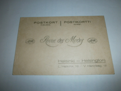 Helsinki, Revue des Modes -tilauskortti 1922, ei kulk.