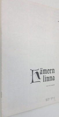 Knut Drake : Hämeen linna tiili 4/1976
