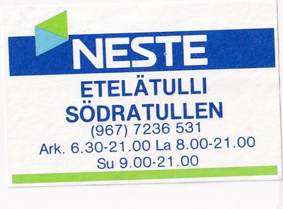 NESTE , Etelätulli   b420