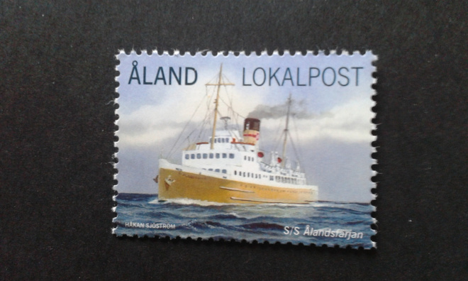 åland 2013 s/s ålandsfärjan lokalpost**