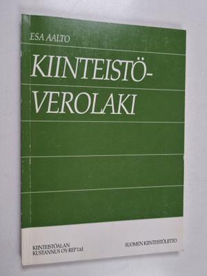 Esa Aalto : Kiinteistöverolaki
