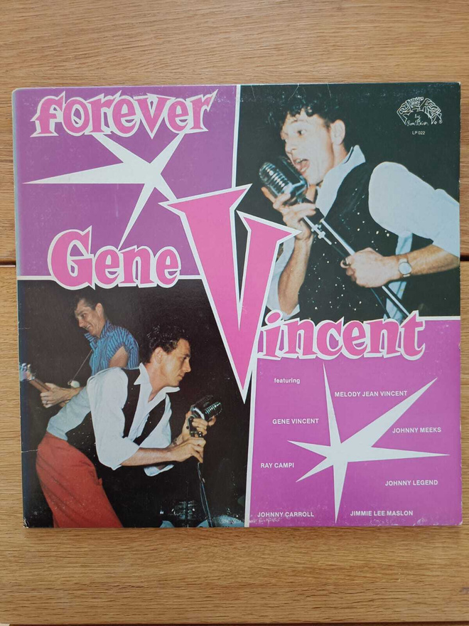 AUCTION - GENE VINCENT LP RED AND BLUE LABEL