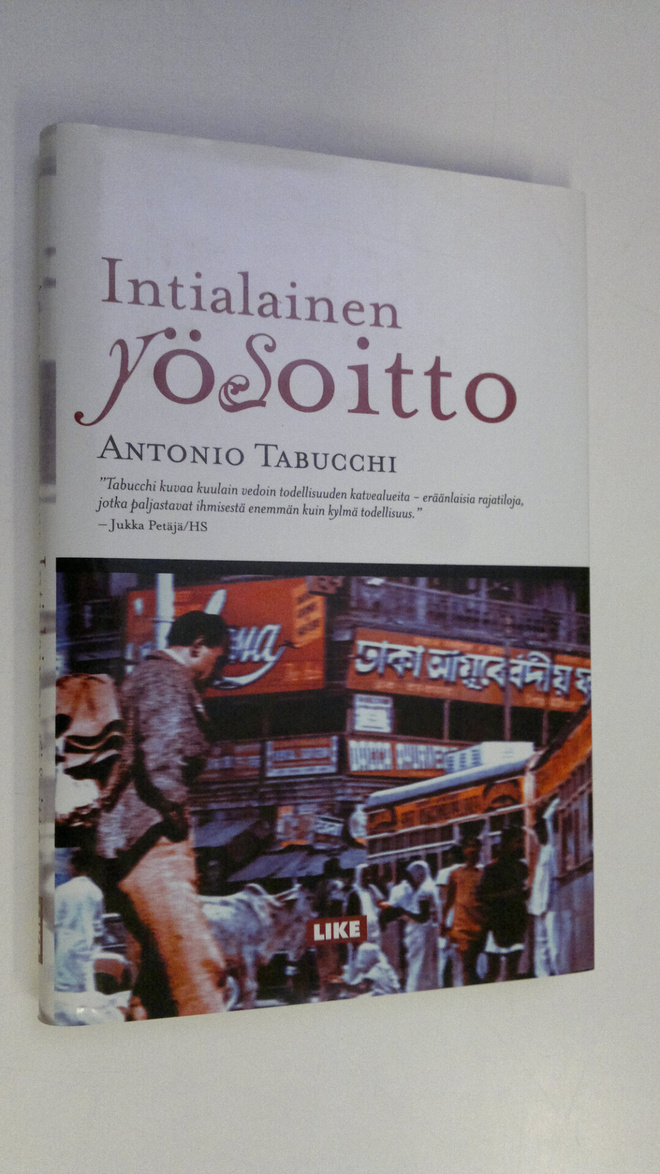 Antonio Tabucchi : Intialainen yösoitto