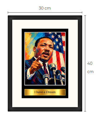 Uusi Martin Luther King Jr. art print 30 cm x 40 cm