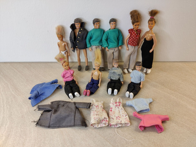 Lundby nukkekodin nukkeja 10 kpl