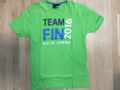 TEAM FIN 2016 T-PAITA. L-koko + TOKIO 2020 JUOMAPULLO. UUSI!