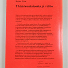 Raimo Blom : Yhteiskuntateoria ja valtio - pikkukuva 2