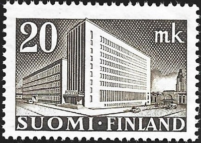 1945 M-30 Postita 20 mk vaaleanruskea ** Lape 302 d VSP Lm6