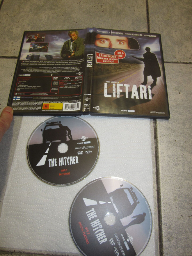 LIFTARI  Erikoisversio v 1986  ( 2DVD ) Rutger Hauer ym