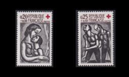Ranska 1376-7 ** Punainen Risti (1961)