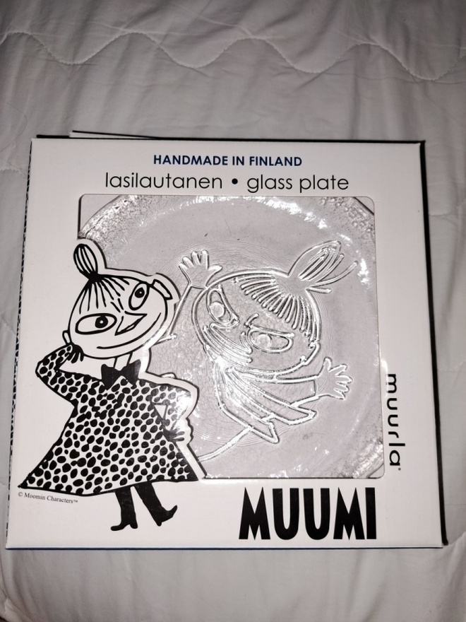 Muurla Muumi Pikkumyy lasilautanen 19cm-käyttämätön-