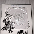 Muurla Muumi Pikkumyy lasilautanen 19cm-käyttämätön- - pikkukuva 1