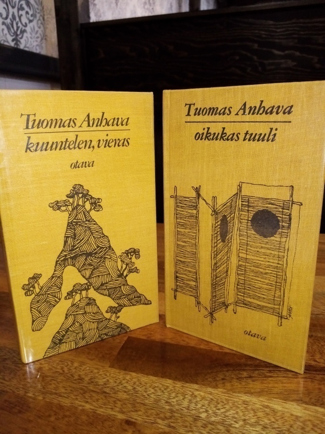 2 kpl Tuomas Anhava runokirjoja ( SIS POSTIKULU)