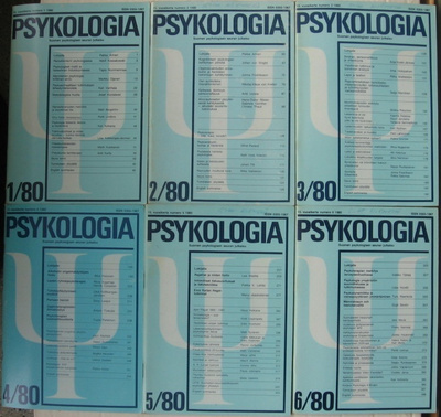 Psykologia 1980. Vuosikerta 6 numeroa.