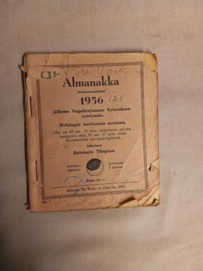 osta syntymävuotesi almanakka 1956